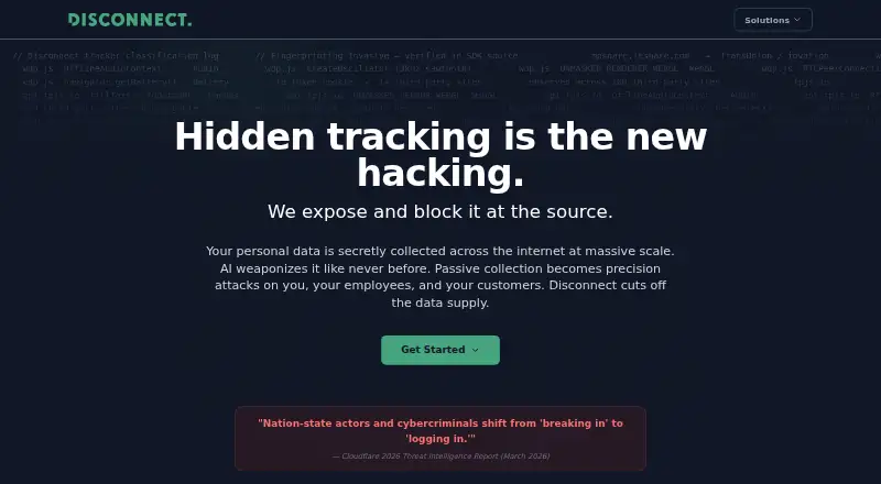 The Disconnect homepage