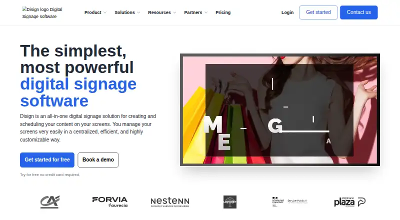 The Disign homepage