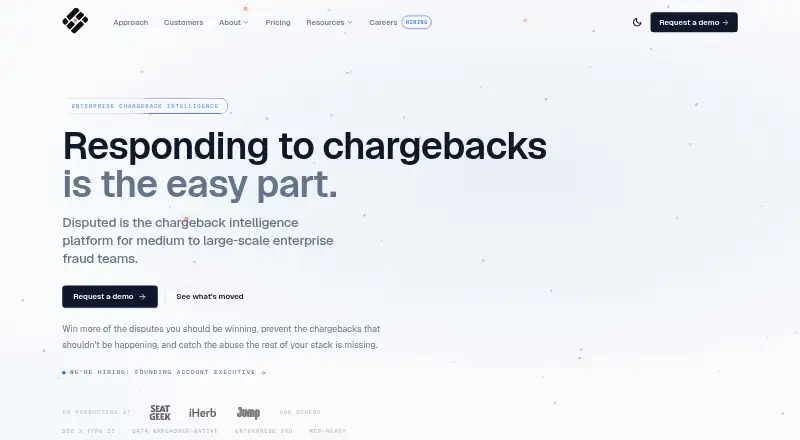The Disputed.ai homepage