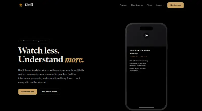 The Distill homepage