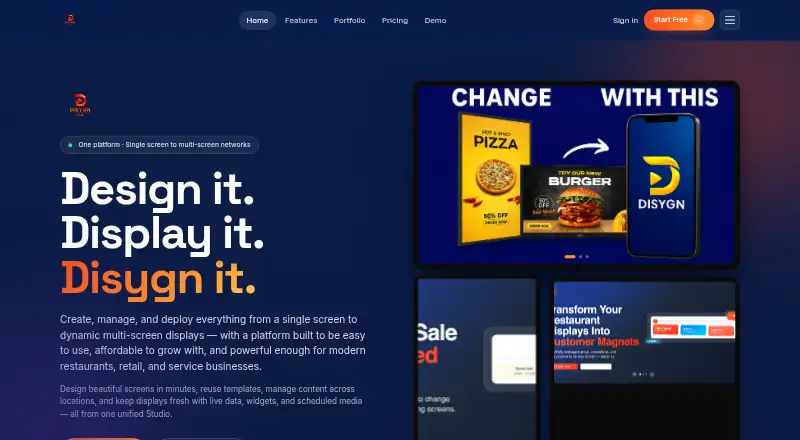 The Disygn homepage