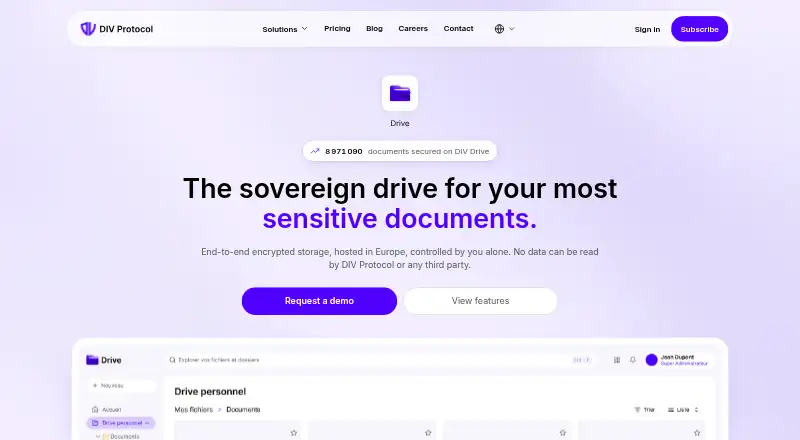 The DIV Drive homepage