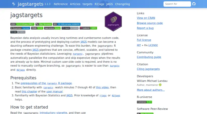 The jagstargets homepage