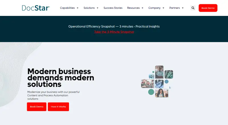 The DocStar ECM homepage