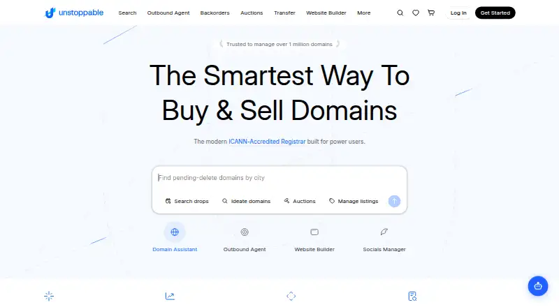 The Unstoppable AI Site Builder homepage
