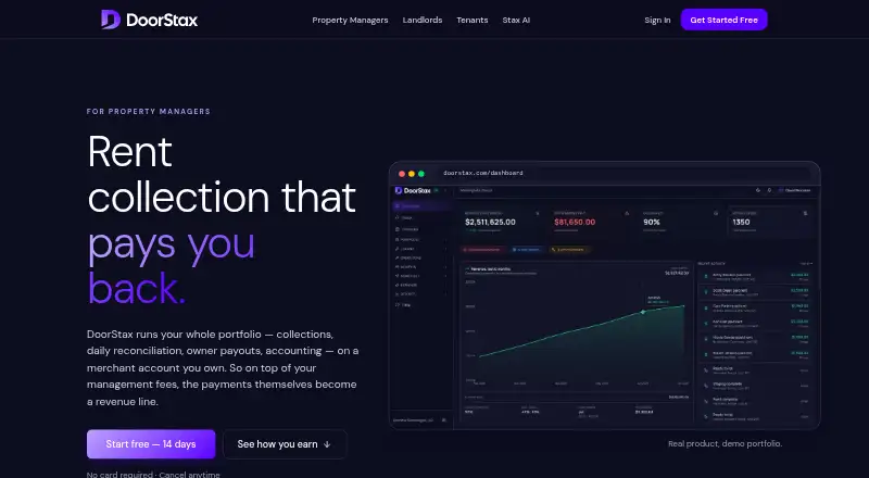 The DoorStax homepage