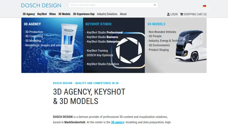 The DOSCH DESIGN homepage