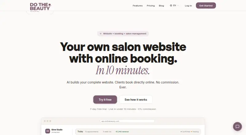 The DoTheBeauty homepage