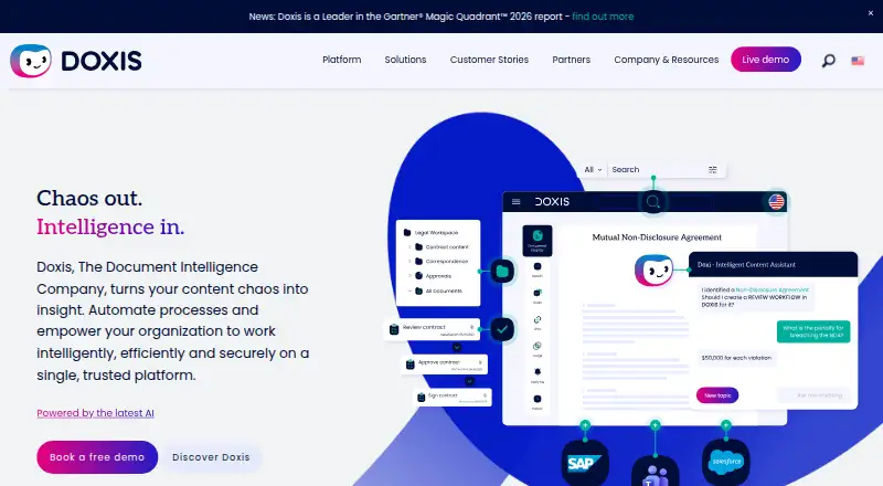 The Doxis homepage