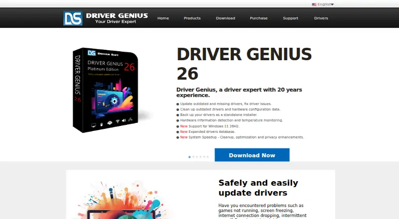 The Driver Genius homepage