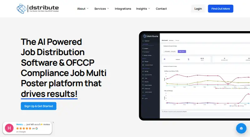 The dstribute.io homepage