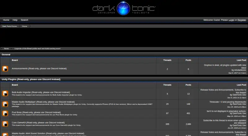 The Master Audio homepage