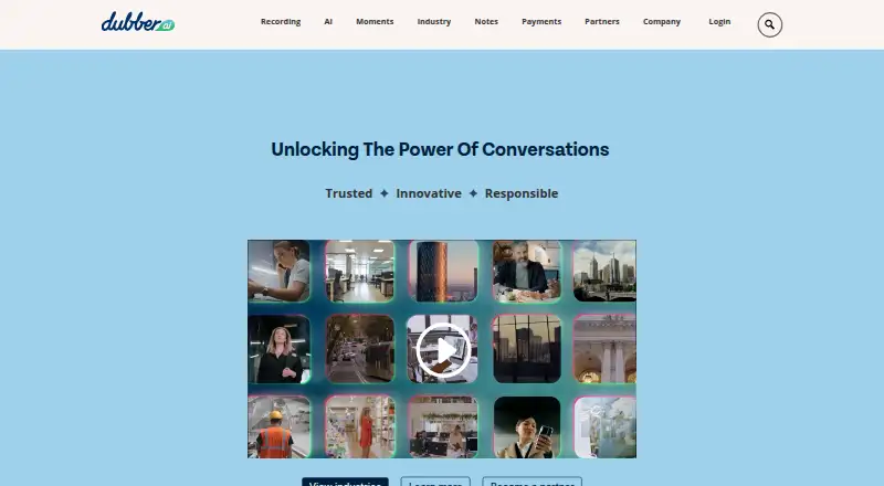 The Dubber homepage