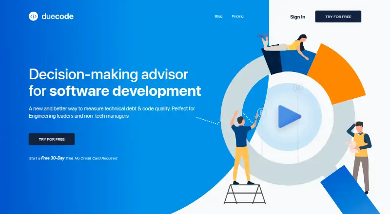 The Duecode homepage