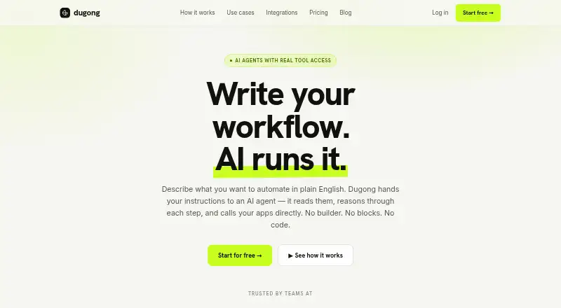 The Dugong homepage