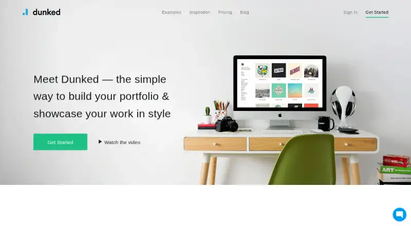 The Dunked homepage