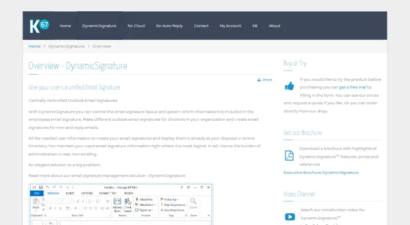 The DynamicSignature homepage