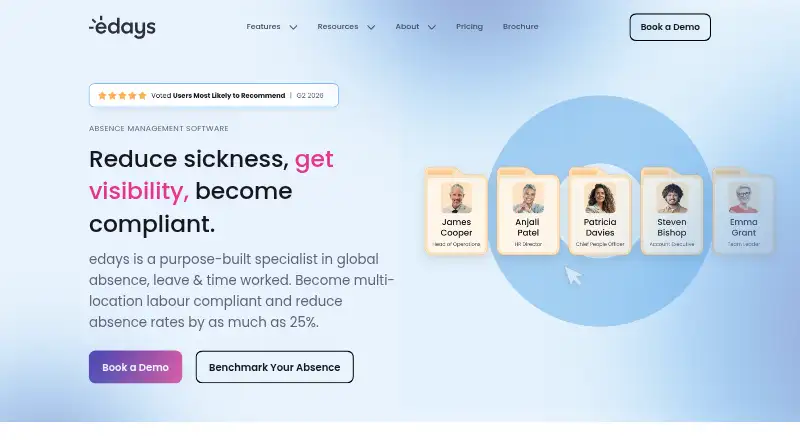 The edays homepage