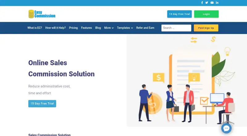 The Easy-Commission homepage