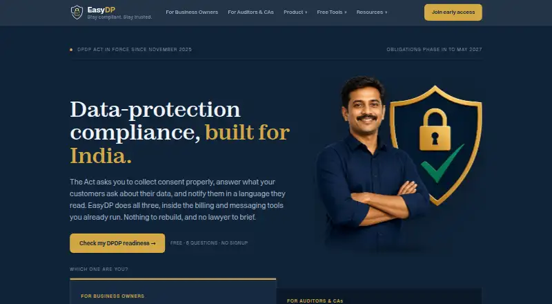 The EasyDP homepage