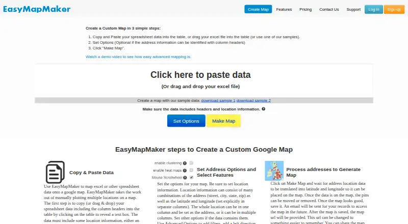 The EasyMapMaker homepage