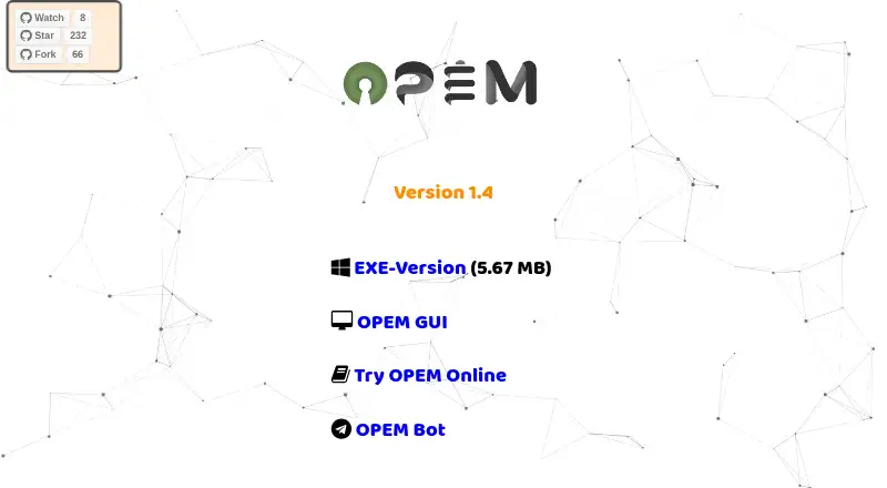 The OPEM homepage