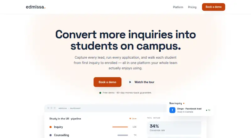 The Edmissa homepage