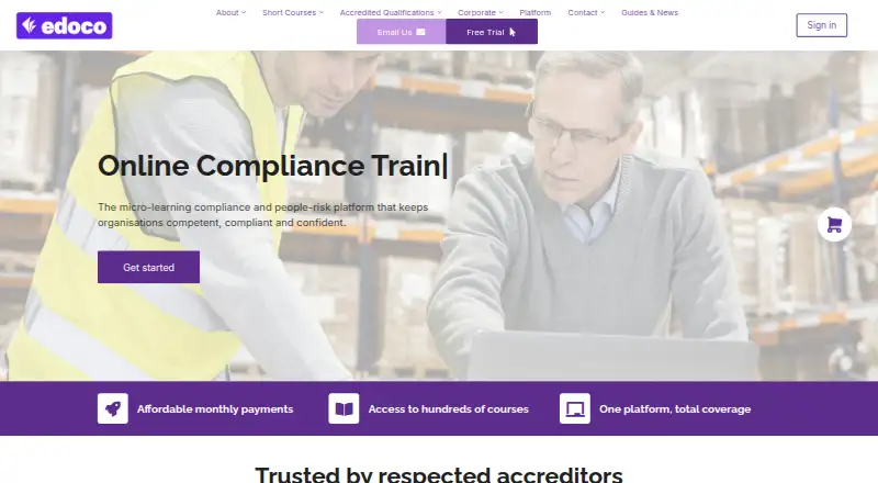 The edoco homepage