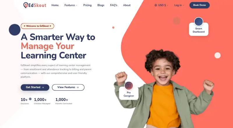 The EdSkout homepage