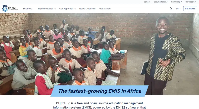 The DHIS2-Ed homepage