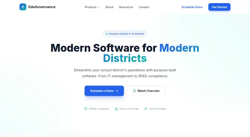 The SPEDHub homepage