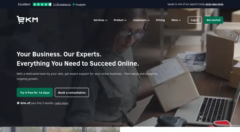 The EKM homepage