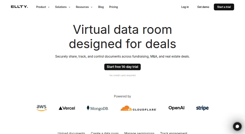The Ellty homepage
