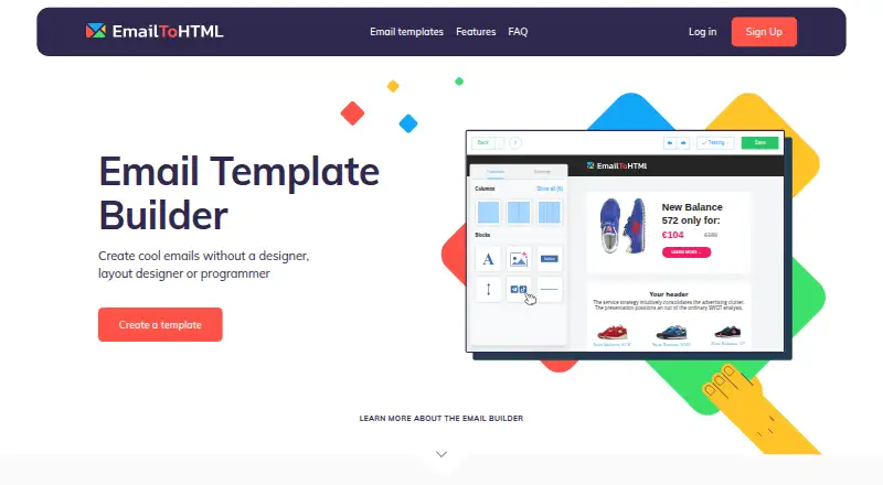 The EmailToHTML homepage