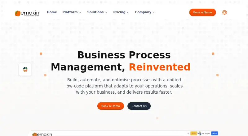 The Emakin homepage