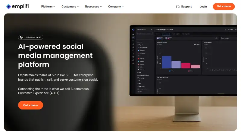 The Emplifi homepage