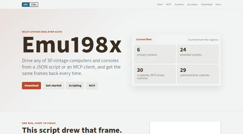 The Emu198x homepage