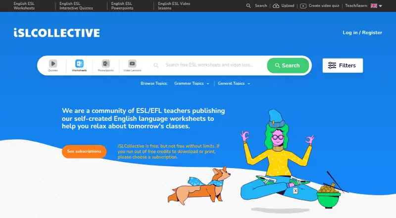 The ISLCollective homepage