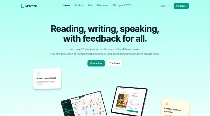 The Learney homepage