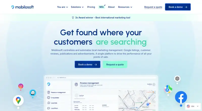 The Mobilosoft homepage
