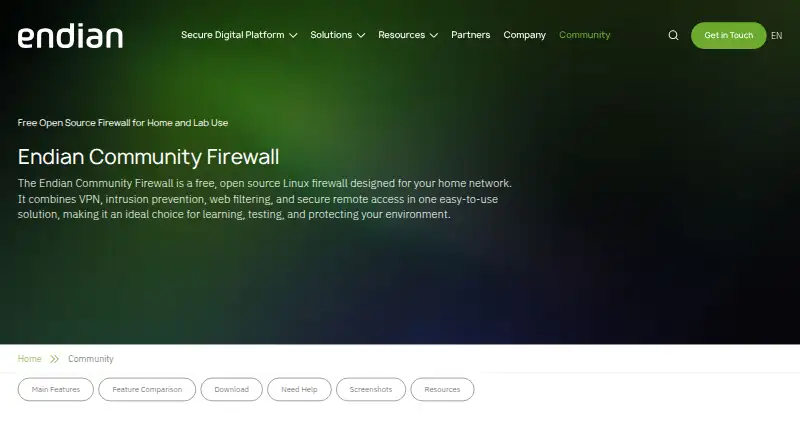 The Endian Firewall Community homepage