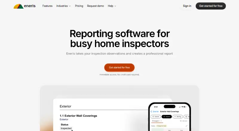 The Eneris homepage