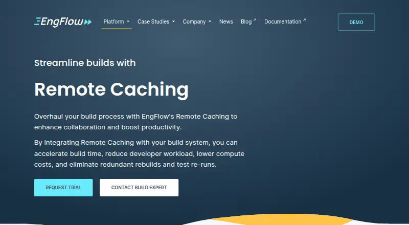 The EngFlow Remote Caching homepage