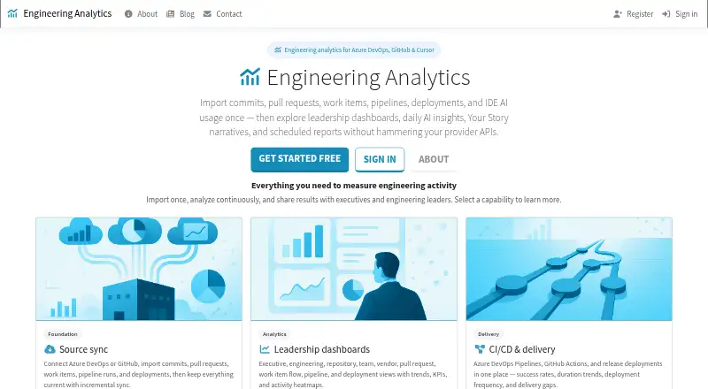The Engineering Analytics homepage