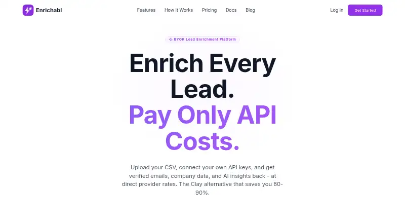 The Enrichabl homepage