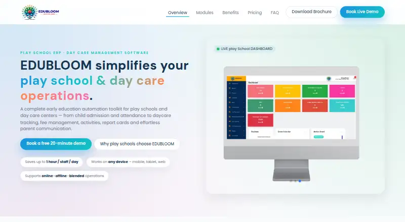 The EDUBLOOM homepage