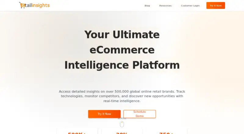 The etailinsights homepage