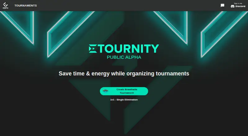 The Etournity homepage