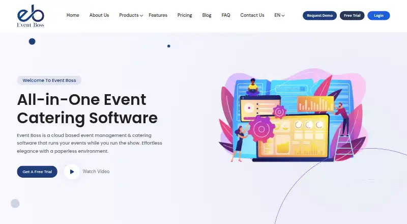 The Event Boss homepage
