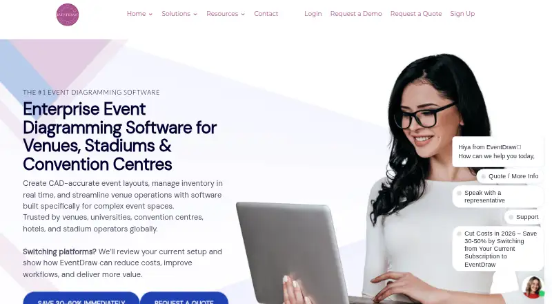 The EventDraw homepage